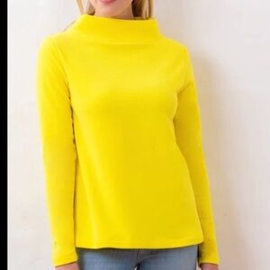 Dudley Stephens Greenpoint Boatneck Terry Fleece Sunshine Mockneck sweatshirt M
